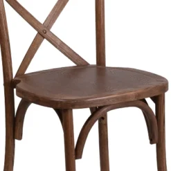 Merrick Lane Davisburg Stackable Wooden Cross Back Bistro Dining Chair -HOMCOM Shop GUEST d3703fc8 f6f3 47b2 ae00 50d9f04df8a3