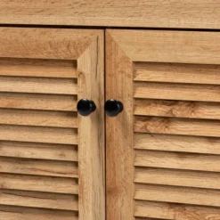 Coolidge Wood 1 Drawer Storage Cabinet Oak Brown - Baxton Studio -HOMCOM Shop GUEST d383846d fe9a 4c44 8479 d79ab62ccc7e