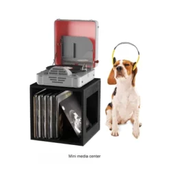 Hastings Home End Table, Stackable Modular Cube With Open Sides, Black -HOMCOM Shop GUEST d3f1672b b3d3 46c3 bb0f c44ef211c1a8