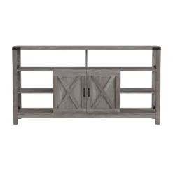 Emma And Oliver Modern Rustic Farmhouse Media Console Cabinet With Spacious Open And Closed Storage 20 Emma And Oliver Modern Rustic Farmhouse Media Console Cabinet With Spacious Open And Closed Storage -HOMCOM Shop GUEST d48785cb 7cfa 42be 8b7d e90a1b0f85a6
