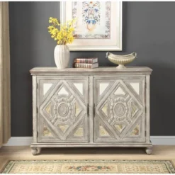 Alessandra 2 Door Credenza Ivory - Treasure Trove Accents -HOMCOM Shop GUEST d4a84a65 fd00 4878 97cd fb7849b94e20