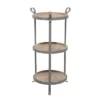 Industrial Metal Round Tiered Table Gray - Olivia & May -HOMCOM Shop GUEST d4af95e6 5361 4b50 94a7 25fd4108ea46