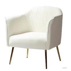 Velvet Barrel Chair With Goden Base Contemporary And Classic Velvet Accent Chair For Living Room | Karat Home -HOMCOM Shop GUEST d4bd2936 3601 46f4 af67 1c8ff0cacbdb