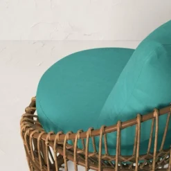 Topanga Club Chair With Ottoman - Blue/Brown - Opalhouse™ Designed With Jungalow™ -HOMCOM Shop GUEST d55e6c02 0566 4024 be4f e642208a3e0f