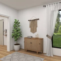 Traditional Carved Wood Curved Cabinet Brown - Olivia & May -HOMCOM Shop GUEST d5c1f137 3ba5 4d7d 9226 295033556bc8