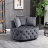 Classical Upholstered Accent Barrel Chair-ModernLuxe -HOMCOM Shop GUEST d5f05f68 7800 40d8 a0ee c79ada9156da