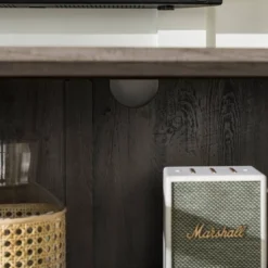 Avalene Modern Farmhouse 4 Door Glass Window Pane TV Stand For TVs Up To 65" - Saracina Home -HOMCOM Shop GUEST d66756ef c2d1 400a a06d ae75e5d3a99c