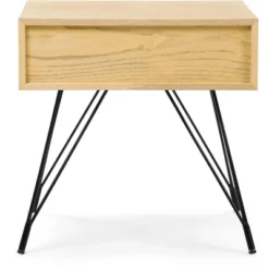 Newell Side Table Natural - Adore Decor -HOMCOM Shop GUEST d698b3e8 5ce6 411a bdf3 108a4f6a7039