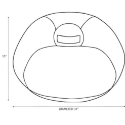 Fuzzy Fur Kids’ Bean Bag - Pillowfort™ -HOMCOM Shop GUEST d6c9190f e60e 4413 9358 af1a54732d28