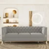 82.7" Chesterfield Sofa, Velvet Upholstered 3 Seater Sofa Couch-ModernLuxe 1 82.7" Chesterfield Sofa, Velvet Upholstered 3 Seater Sofa Couch-ModernLuxe -HOMCOM Shop GUEST d760a275 5e31 4b11 99cb 6762abd7b3be