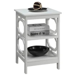 Omega End Table With Shelves - Breighton Home