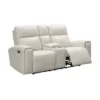 Karina Leather Power Reclining Console Loveseat With Power Headrests Ivory - Abbyson Living -HOMCOM Shop GUEST d9c10ec2 5c89 4cd2 a860 d77fd70073e8