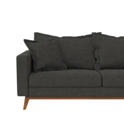 Maryan Pillowback Wood Stretcher Sofa Gray Linen - Room & Joy -HOMCOM Shop GUEST da265011 62e5 4fb0 855f b56065792a88