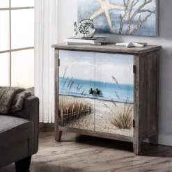 Key West Maui Two Door Cabinet Painted Brown - StyleCraft -HOMCOM Shop GUEST da3287e0 6c48 4510 aa4d 6ba71a3e7e6a