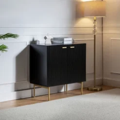 Knossos 30" Tall 2-Door Accent Storage Cabinet With Metal Legs | KARAT HOME -HOMCOM Shop GUEST daf277fd 9c51 4eeb a1ac ba24f6e5a255