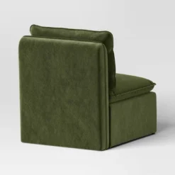 Haven Velvet Modular French Seam Sofa Chair Dark Green - Threshold™ -HOMCOM Shop GUEST db0036a6 d5c7 4235 8cdb 3f004594e8ef