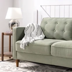 74" Lauren Sofa Pearl Green - Zinus -HOMCOM Shop GUEST db098620 d209 4b3c 9c11 67361961fbae