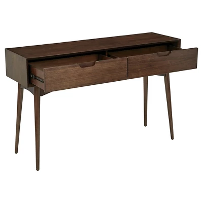 Copenhagen Console Table Walnut - OSP Home Furnishings 4 Copenhagen Console Table Walnut - OSP Home Furnishings - Image 2