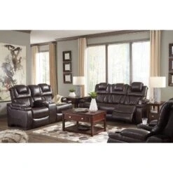 Warnerton Power Recliner Sofa With Adjustable Headrest Chocolate - Signature Design By Ashley -HOMCOM Shop GUEST ddba580e 19bf 4170 b55a ce7fd7d17ae2