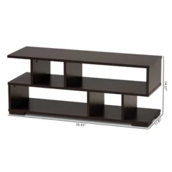 Arne Wood TV Stand For TVs Up To 32" Dark Brown - Baxton Studio -HOMCOM Shop GUEST dde0b8fd 6fc2 4a1d a1de f9b389703aa3