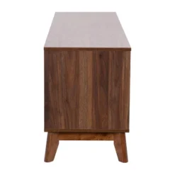 60" Haisley Mid-Century Modern TV Stand For TVs Up To 64" With Adjustable Shelves Dark Walnut - Taylor & Logan -HOMCOM Shop GUEST de76bc0e 8feb 4f72 a8e5 aa2d46363c5f