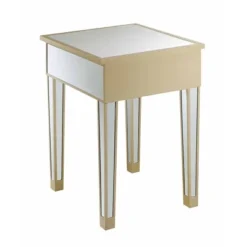 Gold Coast Mirrored End Table With Drawer - Breighton Home -HOMCOM Shop GUEST df3680eb 8fde 41da b4f3 adcb15350142