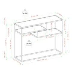 Modern 3 Tier Console Table - Saracina Home 19 Modern 3 Tier Console Table - Saracina Home -HOMCOM Shop GUEST e13160e5 c284 4fee a792 c118b6d69f99