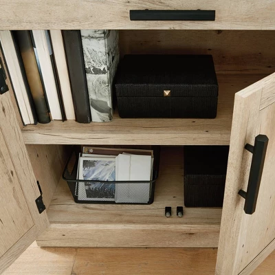 Mason Peak 2 Door Office Storage Cabinet Prime Oak - Sauder 6 Mason Peak 2 Door Office Storage Cabinet Prime Oak - Sauder - Image 4