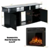 Costway 63'' Fireplace TV Stand W/18'' 1500W Electric Fireplace Up To 70'' Black -HOMCOM Shop GUEST e20abbeb 6547 40ea 8f71 05267a3c45dc