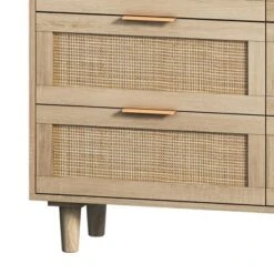 43.31" 6-Drawer Rattan Storage Cabinet For Living Room And Bedroom - ModernLuxe -HOMCOM Shop GUEST e2427aae ac4f 4b29 be5e d6800723871f