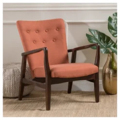 Becker Upholstered Armchair - Christopher Knight Home -HOMCOM Shop GUEST e29db72d 6cb6 4702 b2a0 cc26d030b6c2