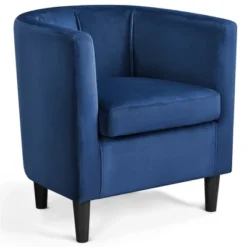 Yaheetech Upholstered Barrel Chair Accent Arm Chair -HOMCOM Shop GUEST e35845ff 7640 4387 b58e 79d470462c0d