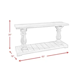 Baxter Rectangular Sofa Table Smoke Gray - Picket House Furnishings -HOMCOM Shop GUEST e410729c 113c 48ac 9626 820f91f56196