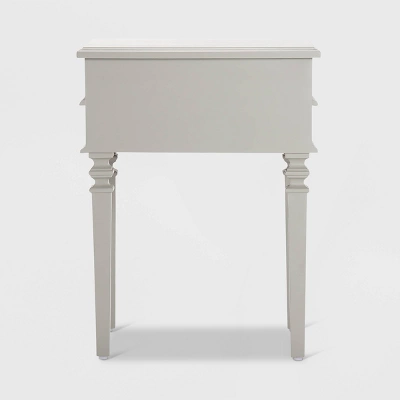 Irving Side Table With 2 Drawers Gray - Finch 10 Irving Side Table With 2 Drawers Gray - Finch - Image 8