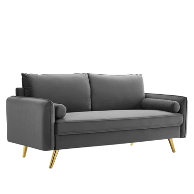 Revive Performance Velvet Sofa - Modway 3 Revive Performance Velvet Sofa - Modway