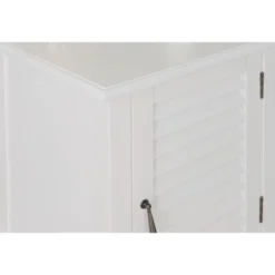 Damien Shutter Door Table White - Powell Company -HOMCOM Shop GUEST e4f6e881 b930 4300 9878 0929eeea2ccb