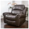 Charlie Faux Leather Leather Glider Recliner Club Chair Dark Brown - Christopher Knight Home -HOMCOM Shop GUEST e5948278 9dc9 4d5c b89b 46d3cea18de4