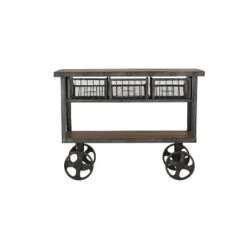 Industrial Metal Console Table Dark Black - Olivia & May 27 Industrial Metal Console Table Dark Black - Olivia & May -HOMCOM Shop GUEST e5976c47 602d 4469 9d18 56ea399e0e0d