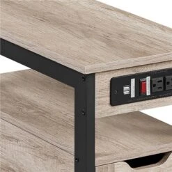 Yaheetech Narrow Sofa Side Table With Charging Station, Gray 12 Yaheetech Narrow Sofa Side Table With Charging Station, Gray -HOMCOM Shop GUEST e5b262d3 5ed9 4c74 94a0 3b87dc9676c9