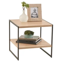 End Table Mixed Material - Natural - ClosetMaid