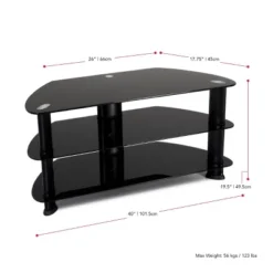Corner TV Stand For TVs Up To 43" Black - CorLiving -HOMCOM Shop GUEST e622461a 53cc 4993 9b9d 5e355ea0eb88