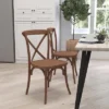 Merrick Lane Davisburg Stackable Wooden Cross Back Bistro Dining Chair -HOMCOM Shop GUEST e63a57ac 5fab 4785 a03d 6dc4fd8f49f1
