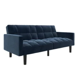 Holly Convertible Sofa Sleeper Futon With Arms - Room & Joy -HOMCOM Shop GUEST e8118794 ffb3 4034 8309 017b318df47a