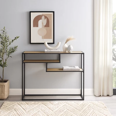 Modern 3 Tier Console Table - Saracina Home 6 Modern 3 Tier Console Table - Saracina Home - Image 4