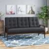 Duluth Mid Century Tufted Sofa Black - Christopher Knight Home -HOMCOM Shop GUEST e97dac83 78bf 4969 81c6 6e8c89781021