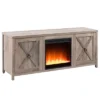 Gray Oak TV Stand With Crystal Fireplace Insert - Henn&Hart -HOMCOM Shop GUEST e9a1ace0 d088 4781 9659 815dda908399
