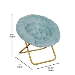 Flash Furniture Gwen 38" Oversize Portable Faux Fur Folding Saucer Moon Chair For Dorm And Bedroom 21 Flash Furniture Gwen 38" Oversize Portable Faux Fur Folding Saucer Moon Chair For Dorm And Bedroom -HOMCOM Shop GUEST ea76adee 6e8d 41a1 98ea 2304ef3105c4