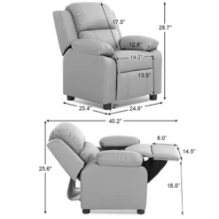 Costway Kids Sofa Deluxe Padded Armchair Recliner Headrest W/ Storage Arms 15 Costway Kids Sofa Deluxe Padded Armchair Recliner Headrest W/ Storage Arms -HOMCOM Shop GUEST eaa744c2 509a 48af 8ffb 1b5d3c14dcfd