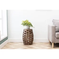 18" Hampton Side Table Weathered - Boraam 22 18" Hampton Side Table Weathered - Boraam -HOMCOM Shop GUEST eac436f1 320c 4a81 a42c dd332e033214