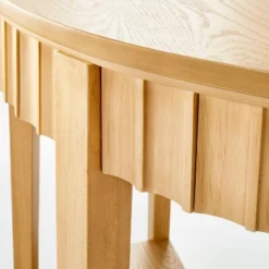 Thousand Oaks Wood Scalloped Demilune Console Table - Threshold™ Designed With Studio McGee 8 Thousand Oaks Wood Scalloped Demilune Console Table - Threshold™ Designed With Studio McGee -HOMCOM Shop GUEST eb35aaa8 f7c8 4881 b5d1 f85e53b2ca90